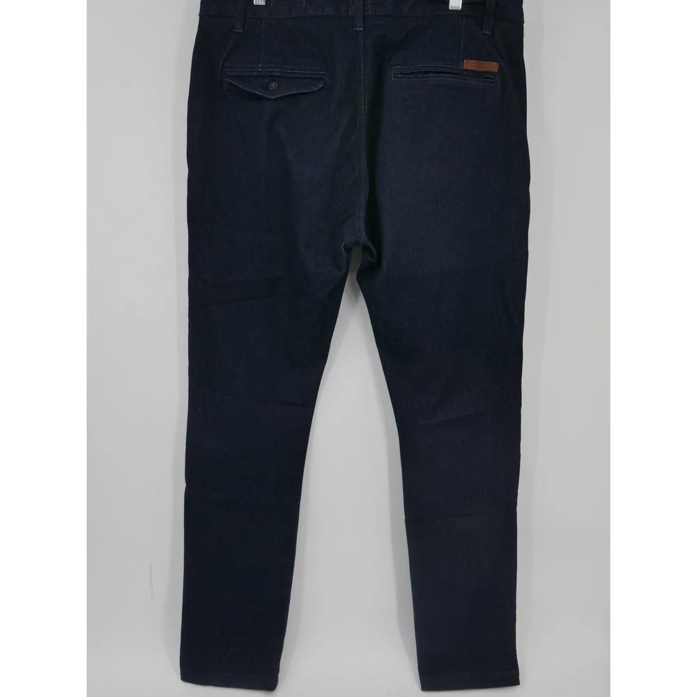 KATO The Axe Slim Chino Pants Navy Denim Stretch Men's 36x33 Made In USA